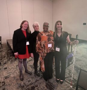 Ashley Grimes, my mentor Linda Finkelstein (Executive Director of NAMI Pensacola), and author Stephanie Bolinger at Florida Suicide Prevention Coalition Conference